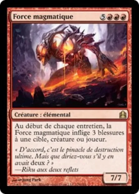 Force magmatique, carte Magic CMD 128 — extension Commander 2011