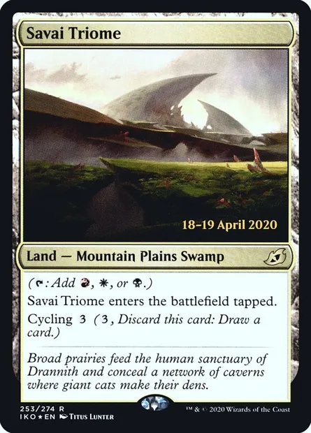 Savai Triome, Magic card PIKO 253s — Ikoria: Lair of Behemoths Promos set
