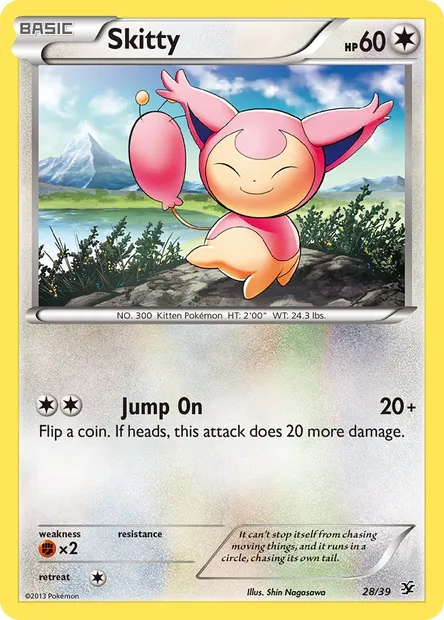 Skitty, Pokémon card KSS 28 — Kalos Starter Set set