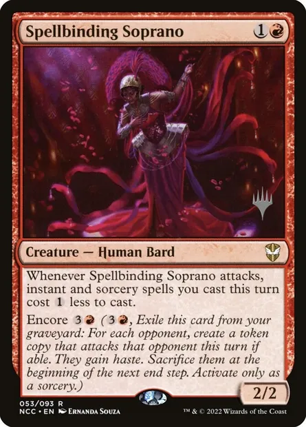 Spellbinding Soprano, Magic card PNCC 53p — New Capenna Commander Promos set