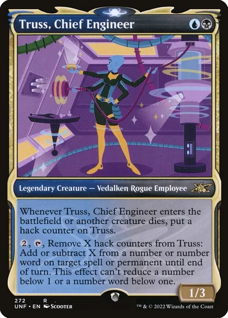 Truss, Chief Engineer, Magic card UNF 272 — Unfinity set