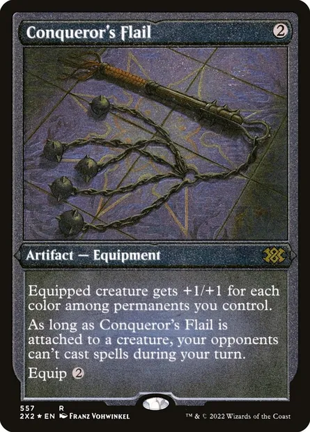 Conqueror's Flail, Magic card 2X2 557 — Double Masters 2022 set