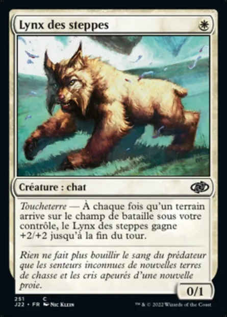 Lynx des steppes, carte Magic J22 251 — extension Jumpstart 2022