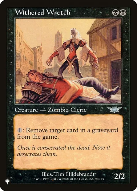 Withered Wretch, Magic card PLST LGN-86 — The List set