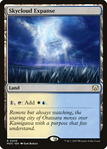 Skycloud Expanse, Magic card MOC 425 — March of the Machine Commander set