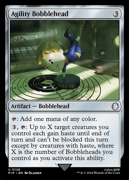 Agility Bobblehead, Magic card PIP 126 — Fallout set