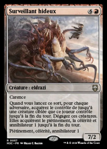 Surveillant hideux, carte Magic M3C 57 — extension Modern Horizons 3 Commander