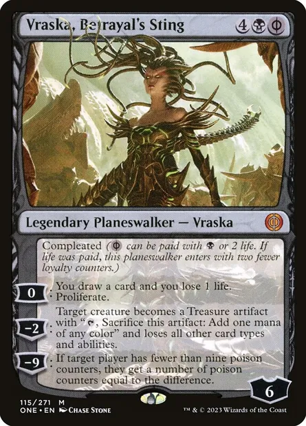 Vraska, Betrayal's Sting, Magic card ONE 115 — Phyrexia: All Will Be One set