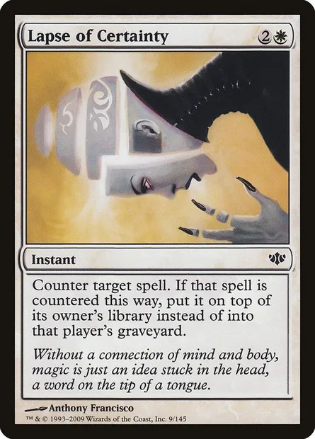 Lapse of Certainty, Magic card CON 9 — Conflux set