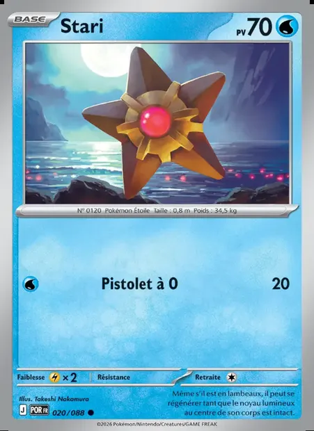 Stari, carte Pokémon POR 020 — extension Équilibre Parfait