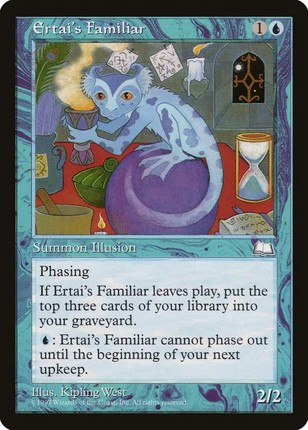 Ertai's Familiar, Magic card WTH 38 — Weatherlight set