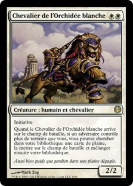 Chevalier de l'Orchidée blanche, carte Magic DDG 6 — extension Duel Decks: Knights vs. Dragons