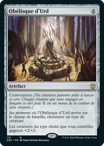 Obélisque d'Urd, carte Magic ZNC 115 — extension Zendikar Rising Commander