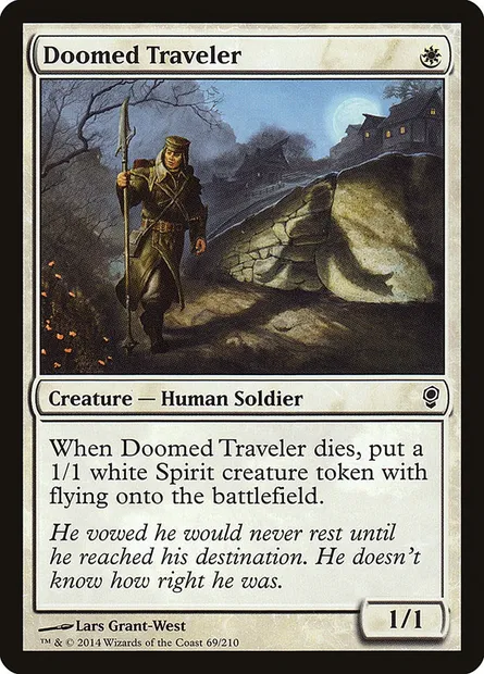 Doomed Traveler, Magic card CNS 69 — Conspiracy set
