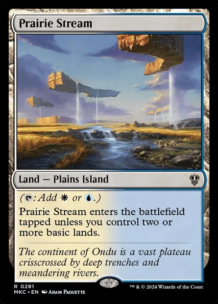 Prairie Stream, Magic card MKC 281 — Murders at Karlov Manor Commander set