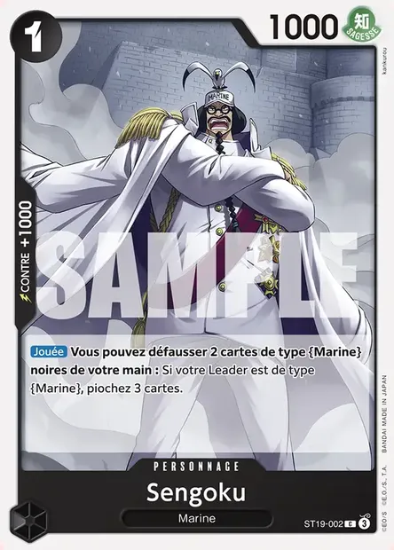 Sengoku, carte One Piece ST19-002 — extension NOIR Smoker
