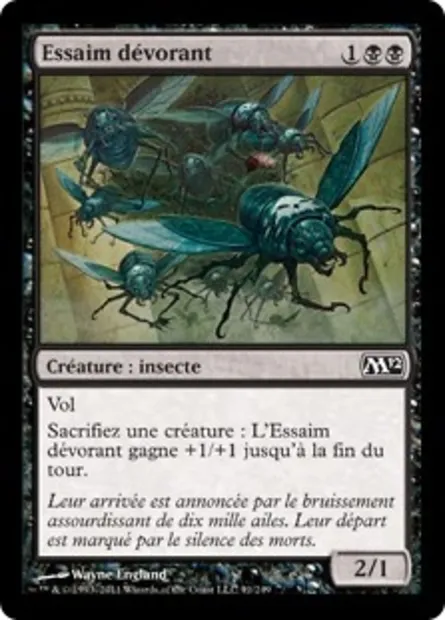 Essaim dévorant, carte Magic M12 91 — extension Magic 2012