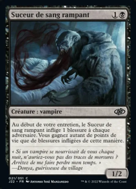 Suceur de sang rampant, carte Magic J22 21 — extension Jumpstart 2022
