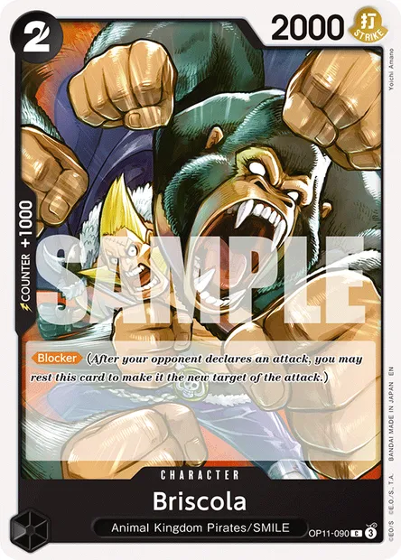 Briscola, One Piece card OP11-090 — A FIST OF DIVINE SPEED set