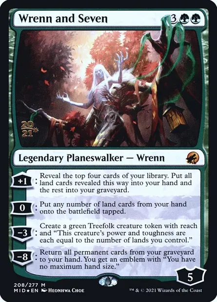 Wrenn et Sept, carte Magic PMID 208s — extension Innistrad: Midnight Hunt Promos