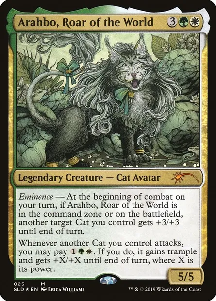 Arahbo, Rugissement du monde, carte Magic SLD 25 — extension Secret Lair Drop