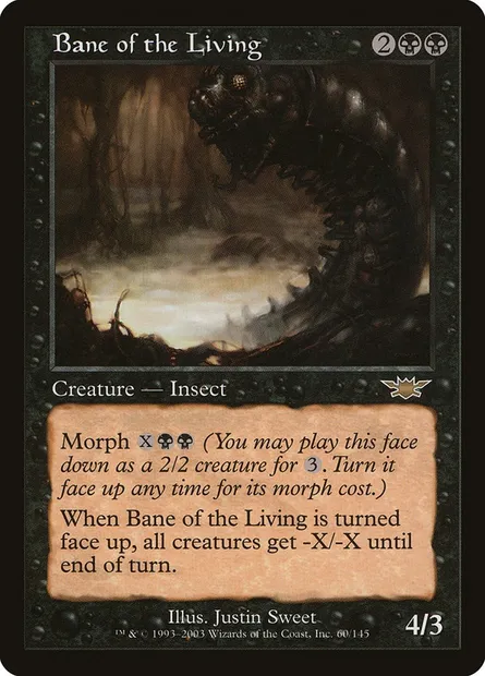 Bane of the Living, Magic card LGN 60 — Legions set