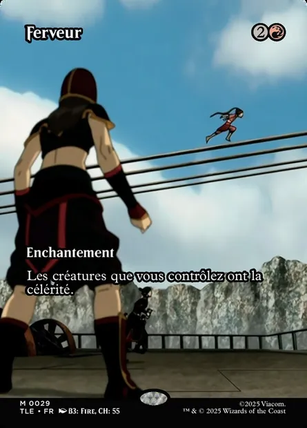 Ferveur, carte Magic TLE 29 — extension Avatar: The Last Airbender Eternal