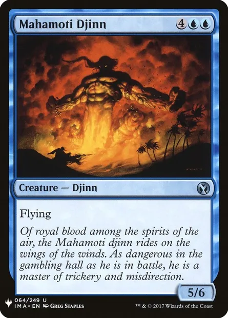 Mahamoti Djinn, Magic card PLST IMA-64 — The List set