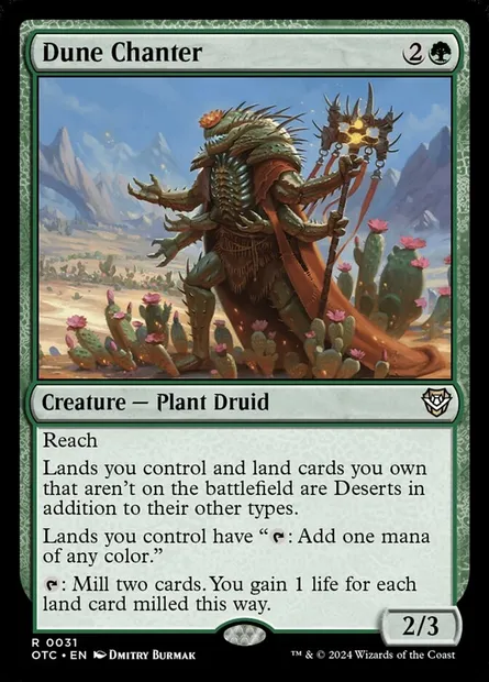 Dune Chanter, Magic card OTC 31 — Outlaws of Thunder Junction Commander set