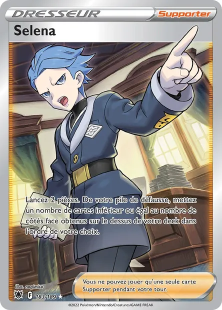 Selena, carte Pokémon ASR 183 — extension Astres Radieux