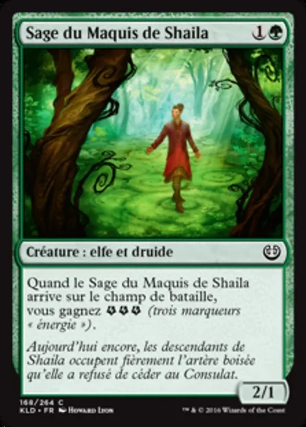 Sage du Maquis de Shaila, carte Magic KLD 168 — extension Kaladesh
