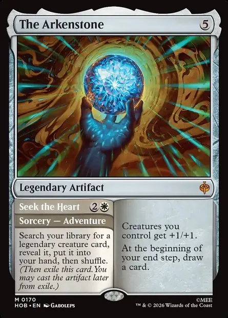 The Arkenstone // Seek the Heart, Magic card HOB 170 — The Hobbit set