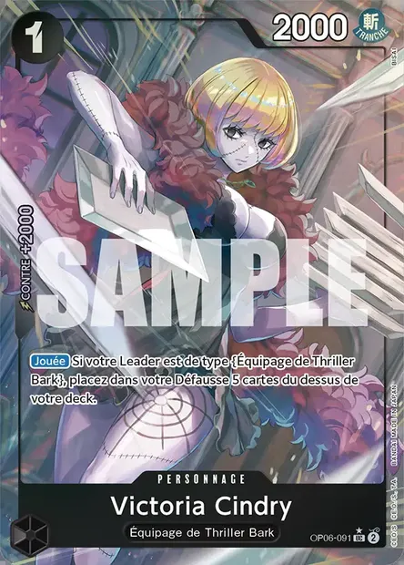Victoria Cindry, carte One Piece OP06-091 — extension ONE PIECE CARD THE BEST