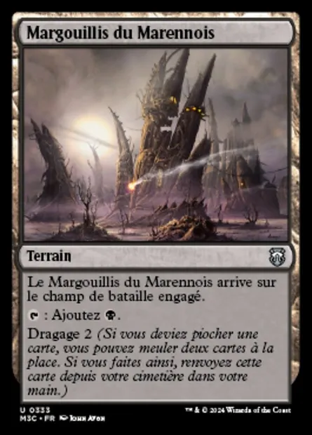 Margouillis du Marennois, carte Magic M3C 333 — extension Modern Horizons 3 Commander