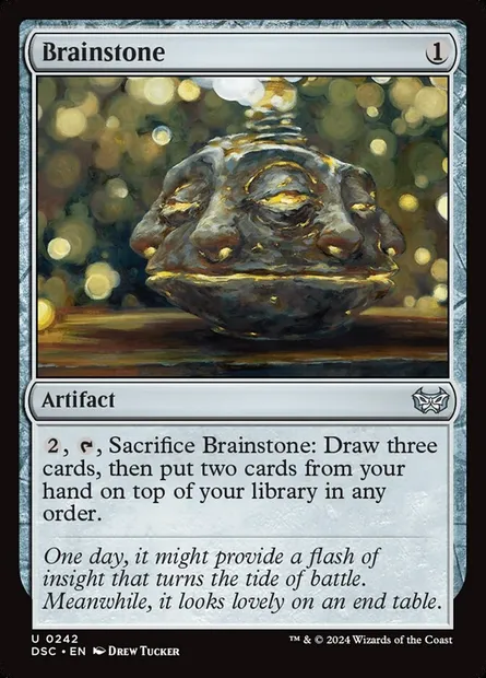 Brainstone, Magic card DSC 242 — Duskmourn: House of Horror Commander set