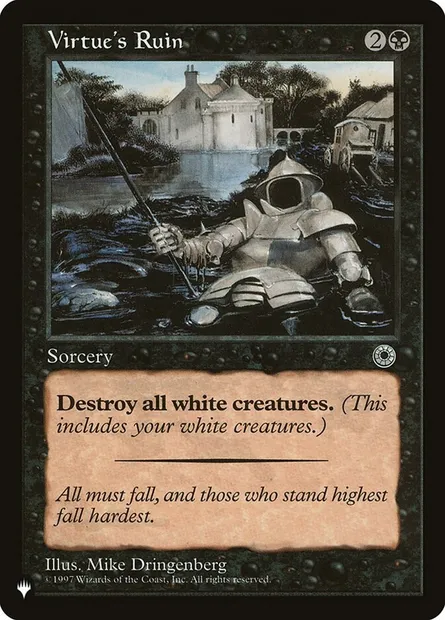 Virtue's Ruin, Magic card PLST POR-116 — The List set