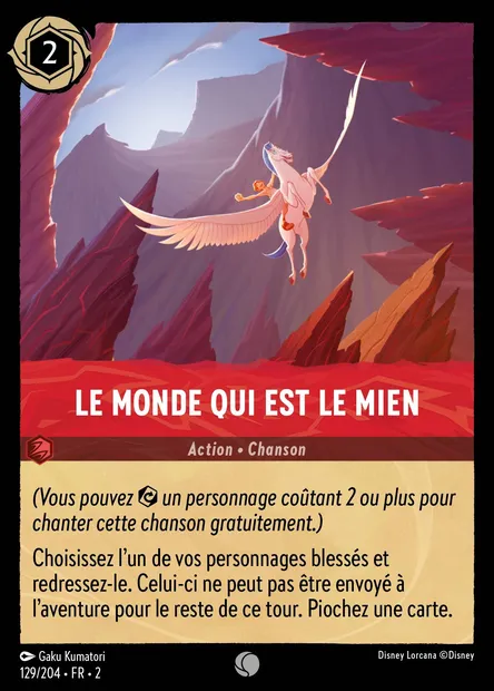 Le monde qui est le mien, carte Disney Lorcana CH2-129 — extension L'Ascension des Floodborn