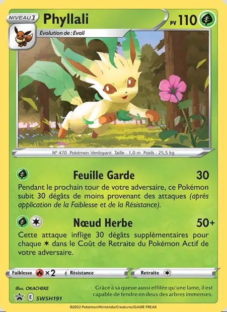 Phyllali, carte Pokémon SWSH 191 — extension Promo SWSH