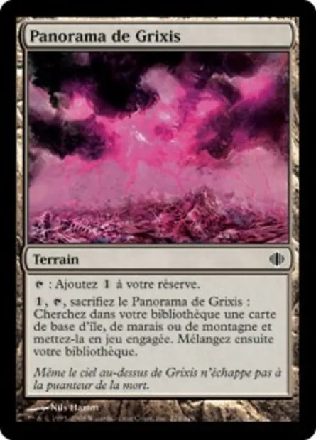 Panorama de Grixis, carte Magic ALA 224 — extension Les éclats d'Alara
