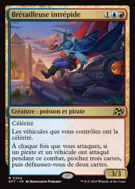 Brétailleuse intrépide, carte Magic DFT 204 — extension Aetherdrift