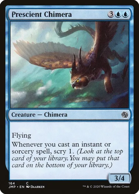 Prescient Chimera, Magic card JMP 164 — Jumpstart set