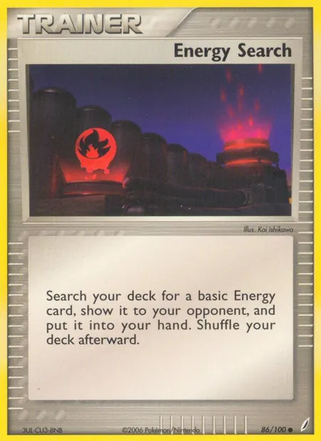 Energy Search, Pokémon card CG 86 — Crystal Guardians set