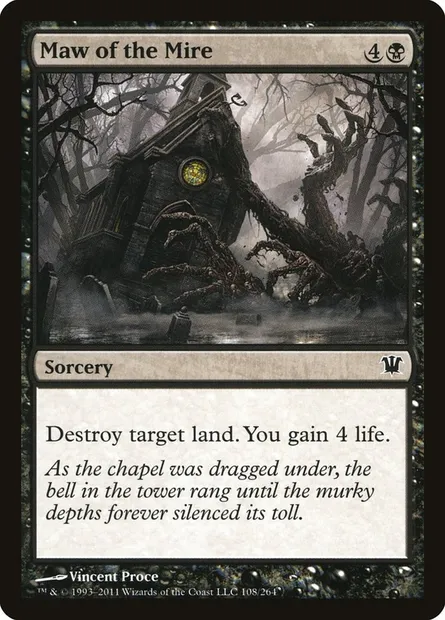 Maw of the Mire, Magic card ISD 108 — Innistrad set