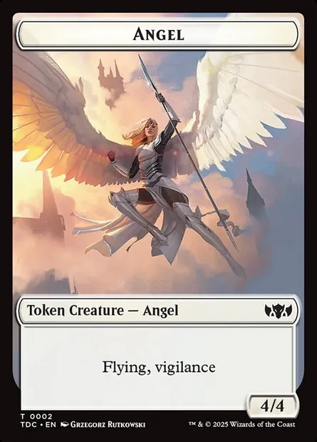 Angel, carte Magic TTDC 2 — extension Tarkir: Dragonstorm Commander Tokens