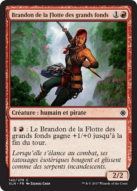Brandon de la Flotte des grands fonds, carte Magic XLN 142 — extension Ixalan