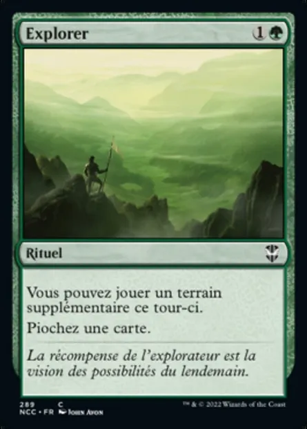 Explorer, carte Magic NCC 289 — extension New Capenna Commander