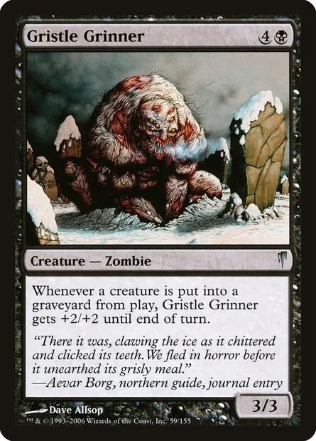 Gristle Grinner, Magic card CSP 59 — Coldsnap set