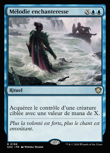 Mélodie enchanteresse, carte Magic SOC 196 — extension Secrets of Strixhaven Commander
