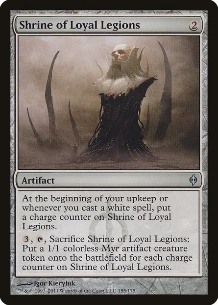 Shrine of Loyal Legions, Magic card NPH 155 — New Phyrexia set