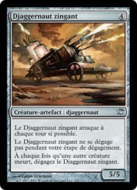 Djaggernaut zingant, carte Magic ISD 222 — extension Innistrad